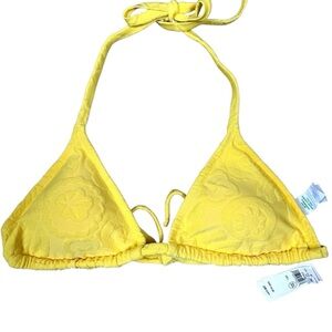 NWT FLORAL AERIE TRIANGLE SWIM TOP